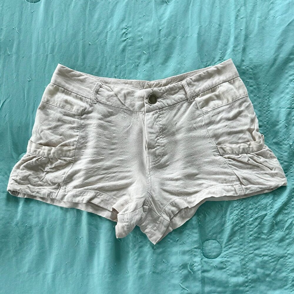 Beige Cream Cargo Utility Shorts Forever 21 Size 4